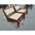 Kangaroo Chair in Rattan and Ash Solid Wood